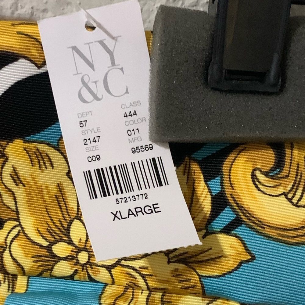 7th Avenue Design Studio NY&C Mixed Print Shorts with Hi-Lo Skirt Overlay XL NWT - Picture 10 of 10